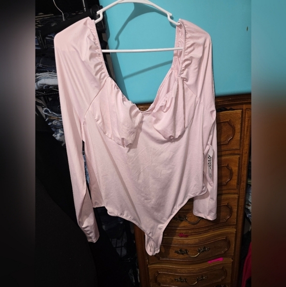 🍂🍁NWT Madden NYC Juniors' Emma Bodysuit with Long Sleeves 3x - Picture 2 of 5